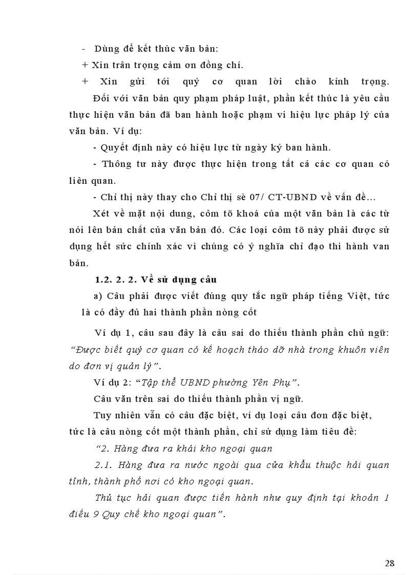 image for page Văn phong và ngôn ngữ văn bản quản lý nhà nước của Uỷ ban nhân dân phường Yên Phụ