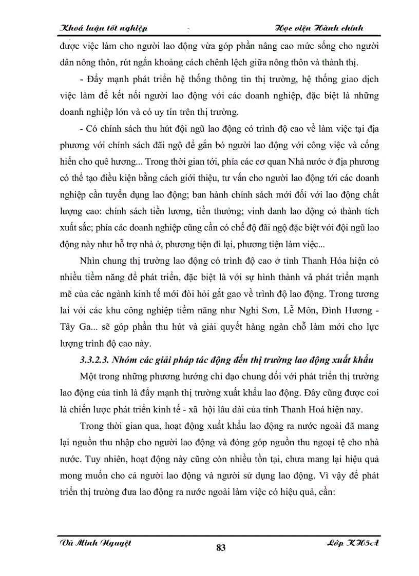 image for page Một số giải pháp nhằm phát triển thị trường lao động tỉnh Thanh Hoá