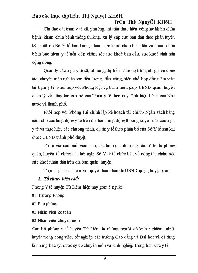 image for page Thực trạng công tác quản lý hành nghề y, dược tư nhân của huyện Từ Liêm