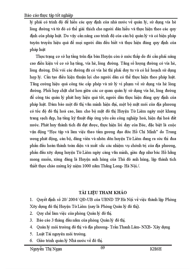 image for page Các giải pháp tăng cường, quản lý, sử dụng vỉa hè, lòng đường trên địa bàn huyện từ liêm