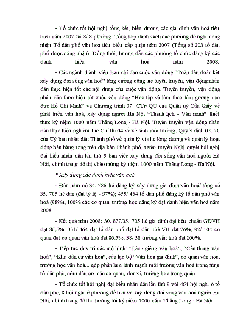 image for page Công tác quản lý văn hóa của phòng Văn hóa Thông tin-Thể dục thể thao quận Cầu Giấy
