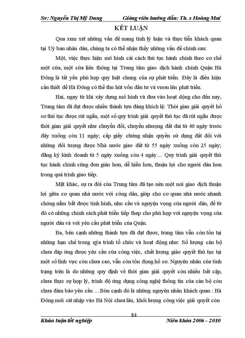 image for page Mô hình cải cách thủ tục hành chính theo cơ chế một cửa, một cửa liên thông tại Uỷ ban nhân dân Quận Hà Đông