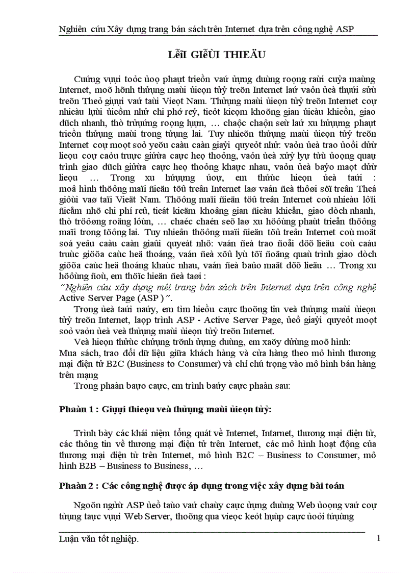 image for page Nghiên cứu xây dựng một trang bán sách trên Internet dựa trên công nghệ Active Server Page (ASP )