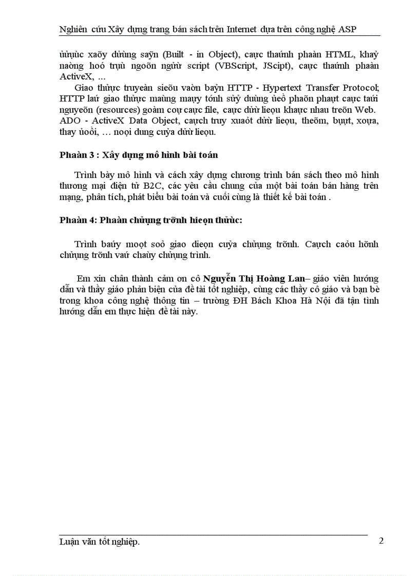image for page Nghiên cứu xây dựng một trang bán sách trên Internet dựa trên công nghệ Active Server Page (ASP )