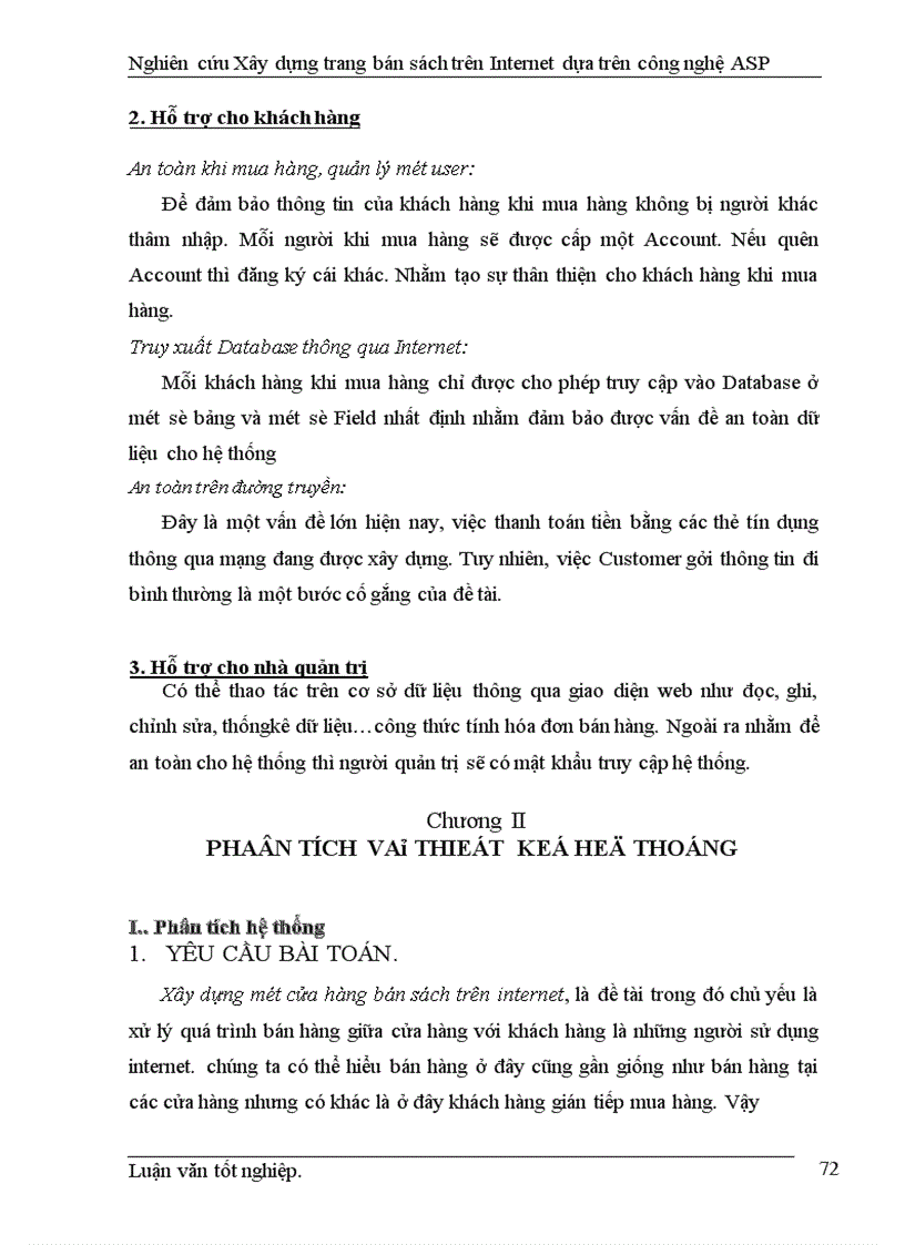 image for page Nghiên cứu xây dựng một trang bán sách trên Internet dựa trên công nghệ Active Server Page (ASP )