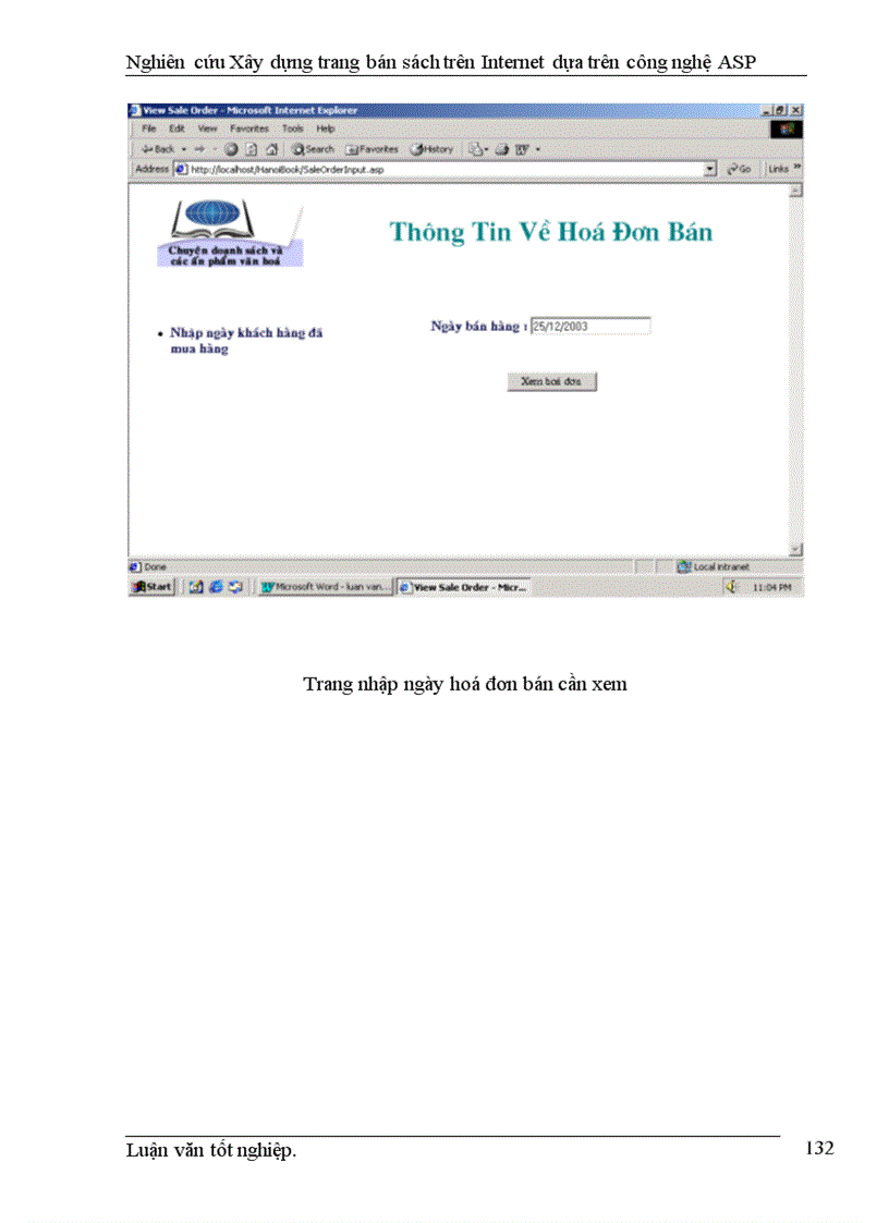 image for page Nghiên cứu xây dựng một trang bán sách trên Internet dựa trên công nghệ Active Server Page (ASP )