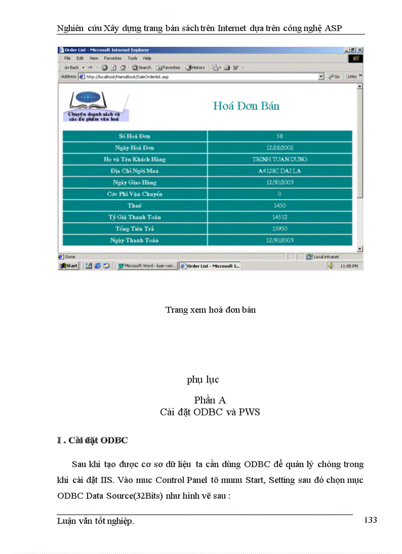 image for page Nghiên cứu xây dựng một trang bán sách trên Internet dựa trên công nghệ Active Server Page (ASP )