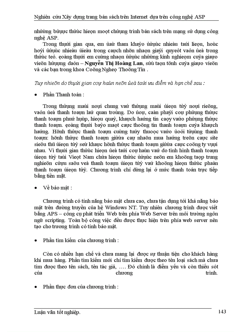 image for page Nghiên cứu xây dựng một trang bán sách trên Internet dựa trên công nghệ Active Server Page (ASP )