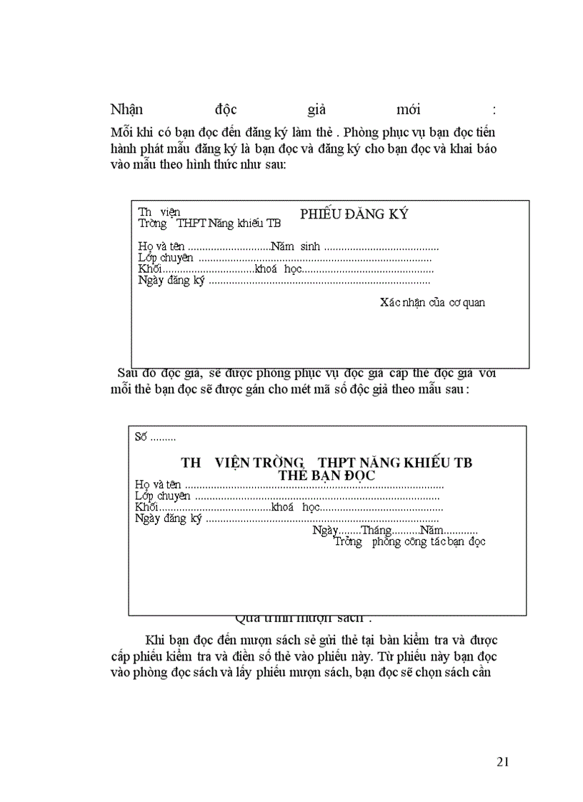 image for page Quản lý thư viện tại trường cấp III năng khiếu tỉnh Thái Bình