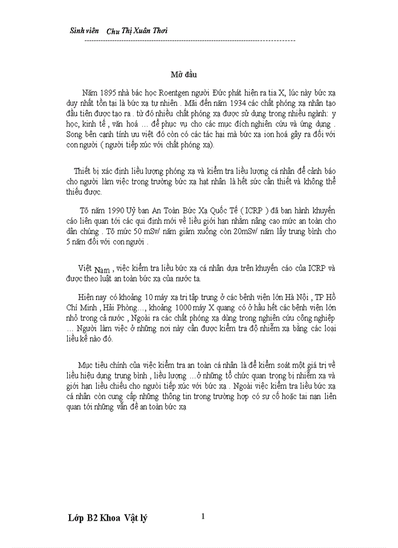 image for page Phương pháp chuẩn , sử dụng liều kế cá nhân cho