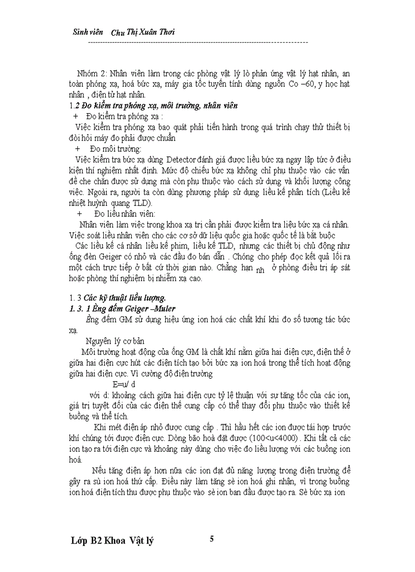 image for page Phương pháp chuẩn , sử dụng liều kế cá nhân cho