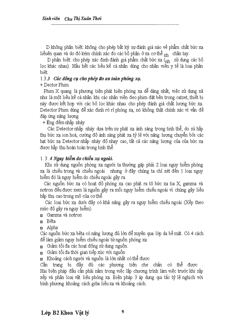 image for page Phương pháp chuẩn , sử dụng liều kế cá nhân cho