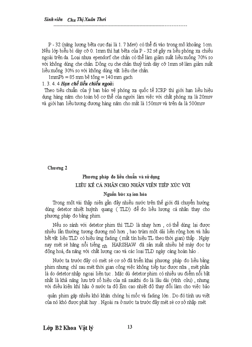 image for page Phương pháp chuẩn , sử dụng liều kế cá nhân cho