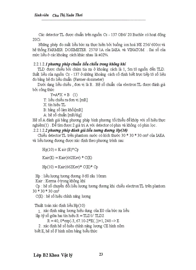 image for page Phương pháp chuẩn , sử dụng liều kế cá nhân cho