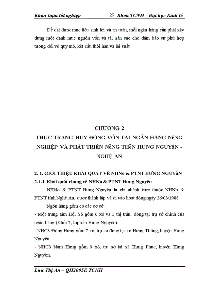 image for page Giải pháp nâng cao hiệu quả huy động vốn tại NHNo&PTNT huyện Hưng Nguyên - Nghệ An