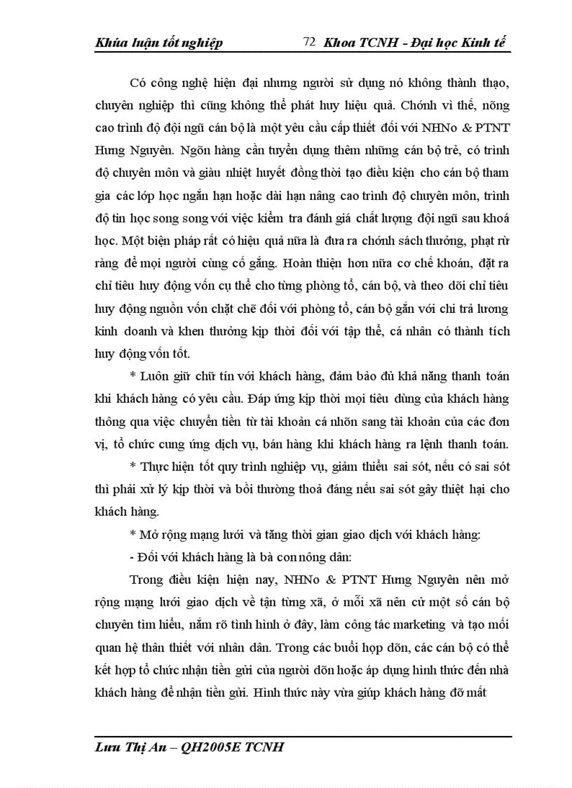 image for page Giải pháp nâng cao hiệu quả huy động vốn tại NHNo&PTNT huyện Hưng Nguyên - Nghệ An