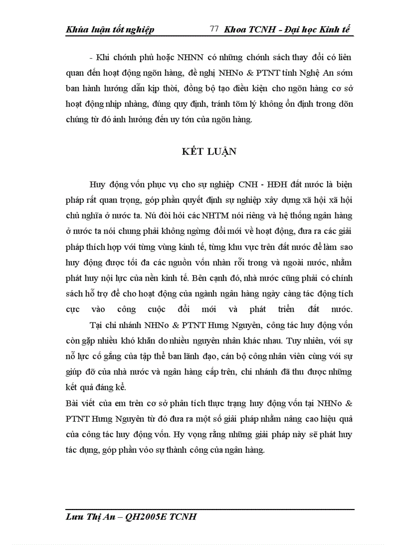 image for page Giải pháp nâng cao hiệu quả huy động vốn tại NHNo&PTNT huyện Hưng Nguyên - Nghệ An