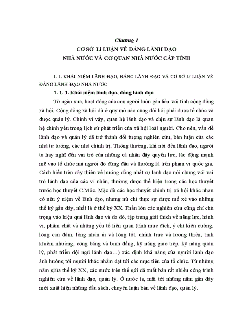 image for page Đổi mới sự lãnh đạo của tỉnh uỷ đối với cơ quan nhà nước cấp tỉnh trong điều kiện nước ta hiện nay