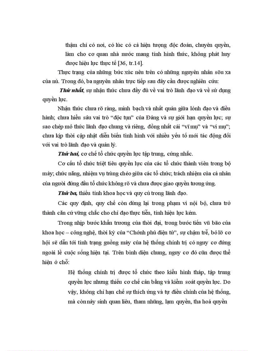 image for page Đổi mới sự lãnh đạo của tỉnh uỷ đối với cơ quan nhà nước cấp tỉnh trong điều kiện nước ta hiện nay