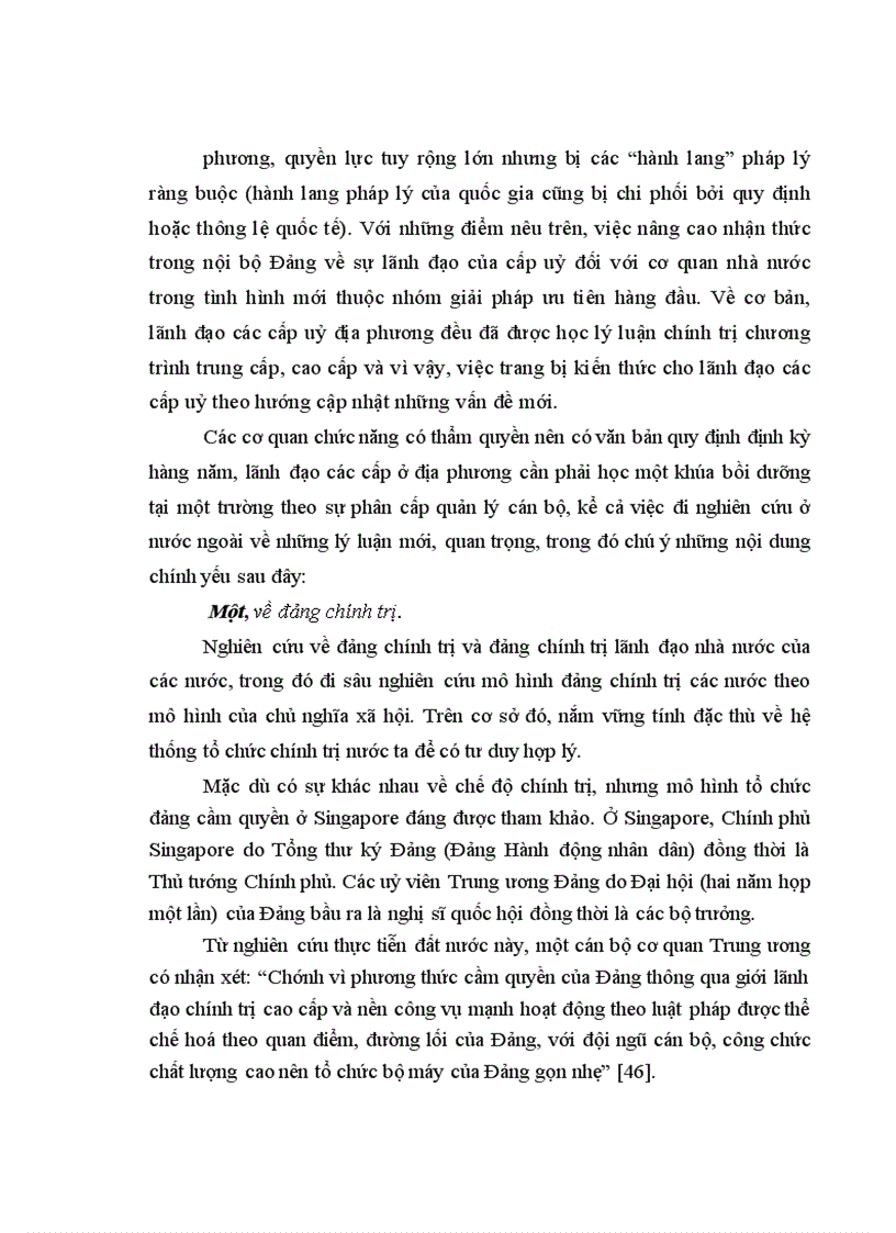 image for page Đổi mới sự lãnh đạo của tỉnh uỷ đối với cơ quan nhà nước cấp tỉnh trong điều kiện nước ta hiện nay