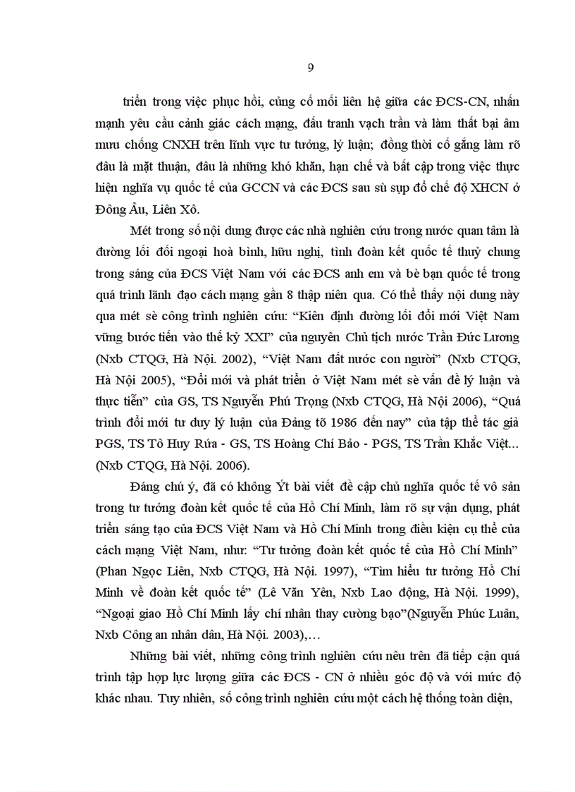 image for page Quá trình tập hợp lực lượng trong phong trào cộng sản quốc tế từ năm 1991 đến 2005