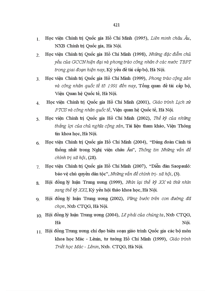 image for page Quá trình tập hợp lực lượng trong phong trào cộng sản quốc tế từ năm 1991 đến 2005