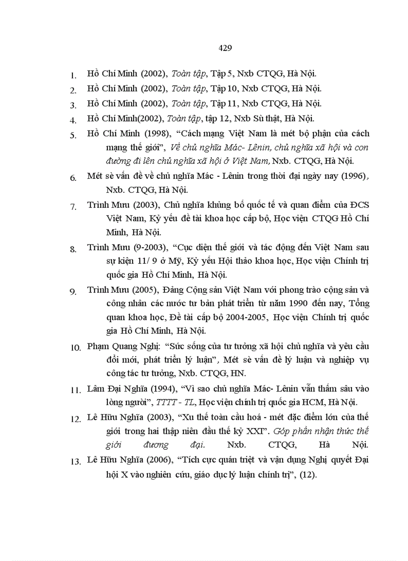image for page Quá trình tập hợp lực lượng trong phong trào cộng sản quốc tế từ năm 1991 đến 2005