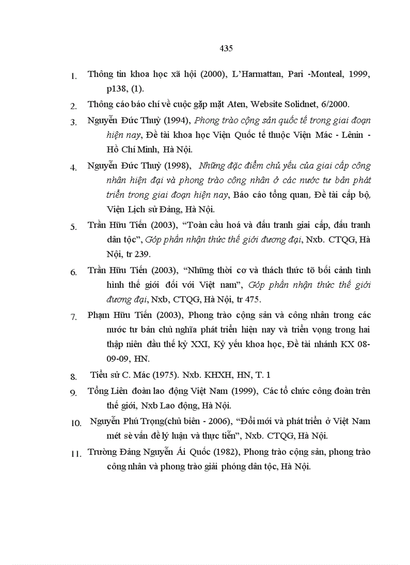 image for page Quá trình tập hợp lực lượng trong phong trào cộng sản quốc tế từ năm 1991 đến 2005