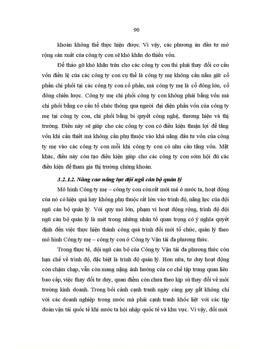 image for page Đổi mới tổ chức, quản lý ở Công ty Vận tải đa phương thức theo mô hình Công ty mẹ - công ty con