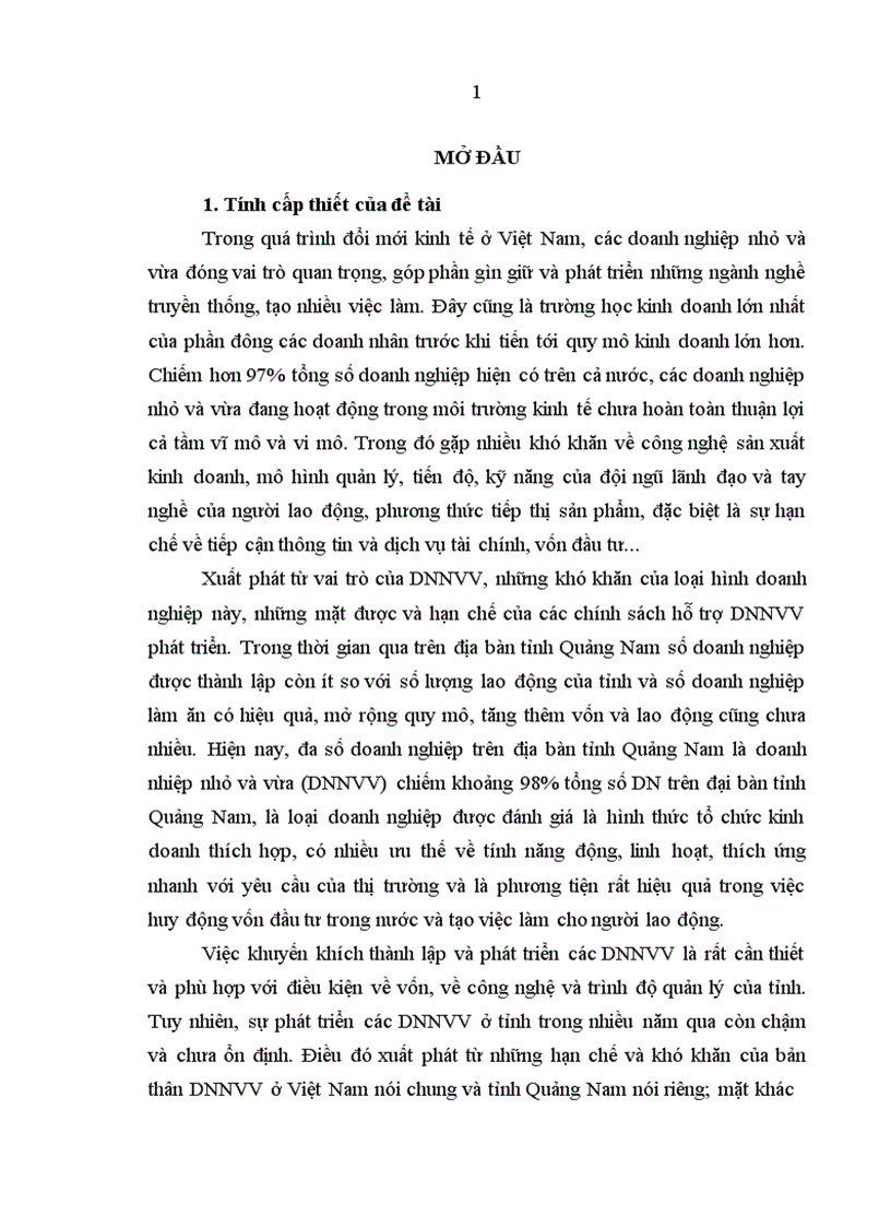 image for page Các giải pháp hỗ trợ của nhà nước nhằm phát triển doanh nghiệp nhỏ và vừa trên địa bàn tỉnh quảng nam