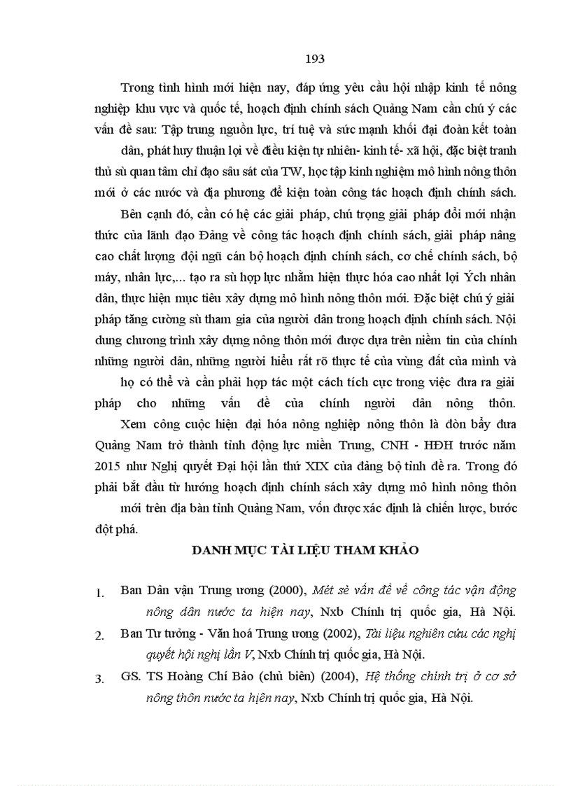image for page Hoạch định chính sách công trong quá trình xây dựng mô hình nông thôn mới trên địa bàn quảng nam