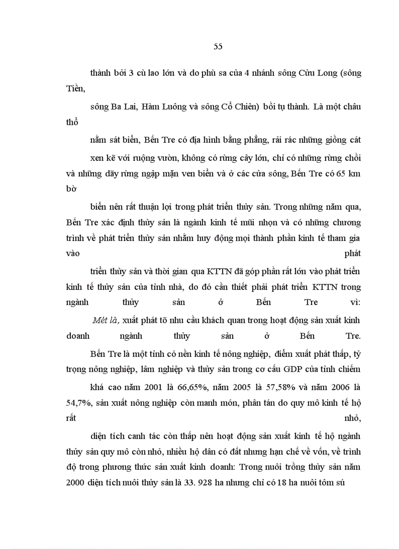 image for page Kinh tế tư nhân trong ngành thủy sản ở tỉnh Bến Tre