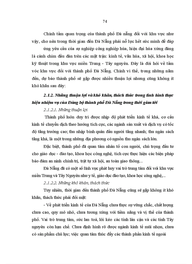 image for page Phương hướng và các giải pháp chủ yếu nhằm tăng cường sự lãnh đạo của thành uỷ thành phố đà nẵng
