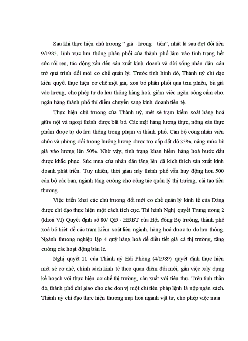 image for page Đảng bộ thành phố Hải Phòng lãnh đạo thực hiện chính sách kinh tế nhiều thành phần từ1986 đến 2001