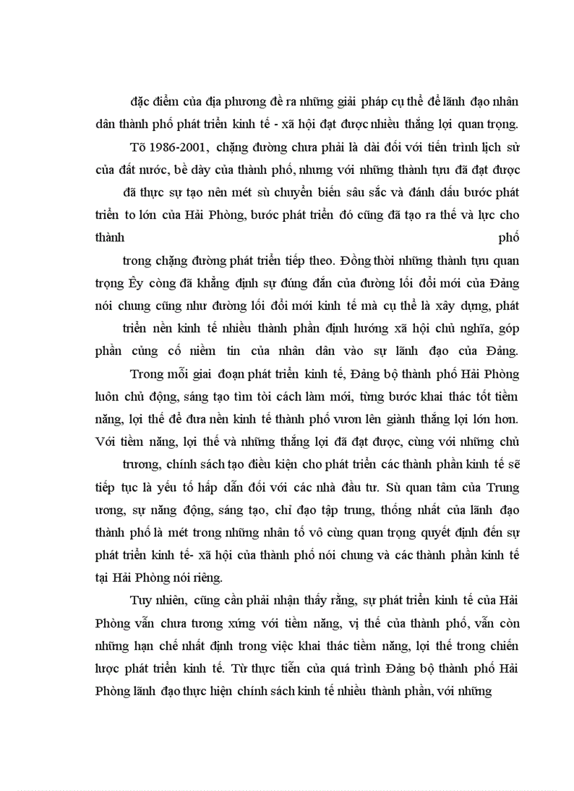 image for page Đảng bộ thành phố Hải Phòng lãnh đạo thực hiện chính sách kinh tế nhiều thành phần từ1986 đến 2001