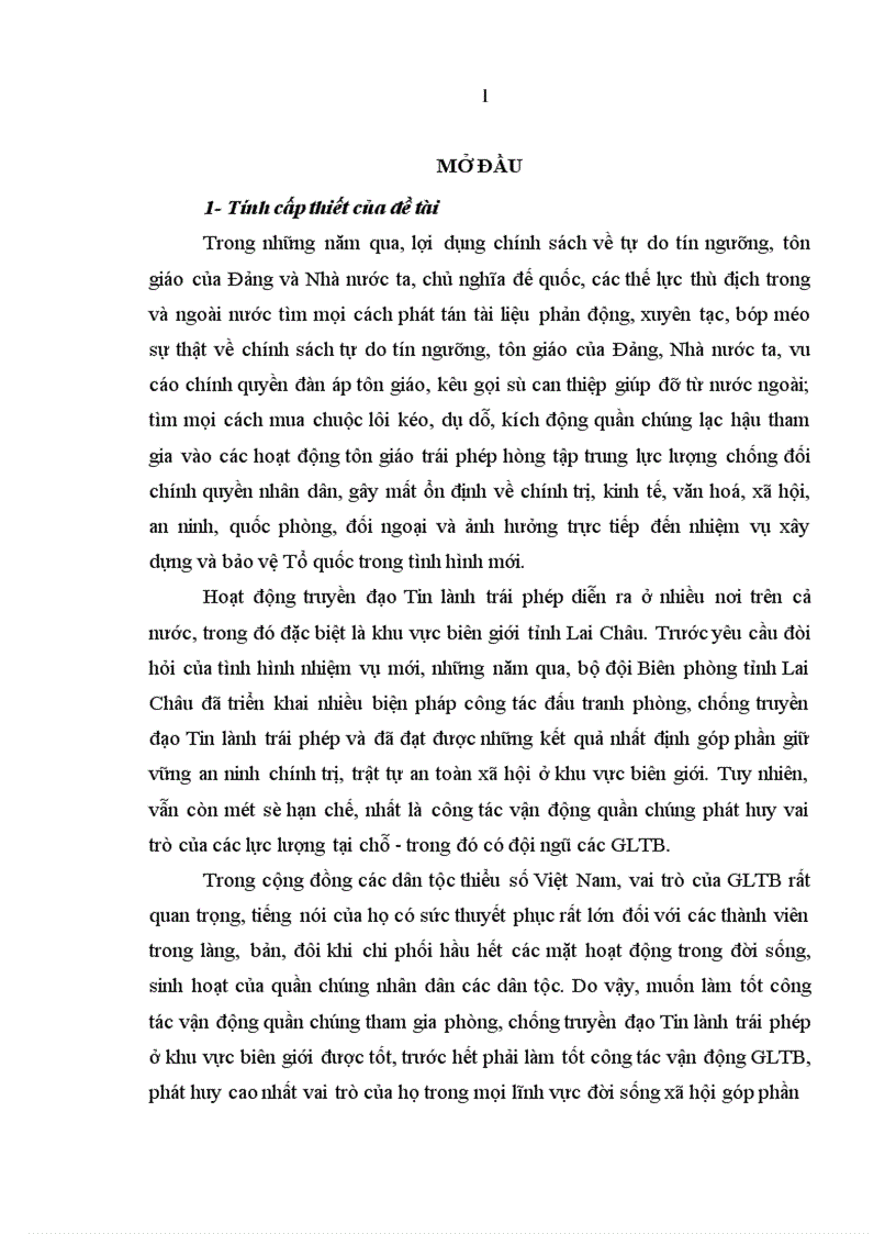 image for page Nâng cao hiệu quả vận động Già làng trưởng bản tham gia phòng chống truyền đạo tin lành trái phép ở khu vực biên giới của Bộ đội Biên phòng Tỉnh Lai Châu