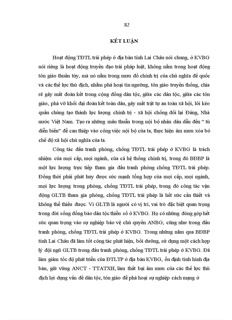 image for page Nâng cao hiệu quả vận động Già làng trưởng bản tham gia phòng chống truyền đạo tin lành trái phép ở khu vực biên giới của Bộ đội Biên phòng Tỉnh Lai Châu