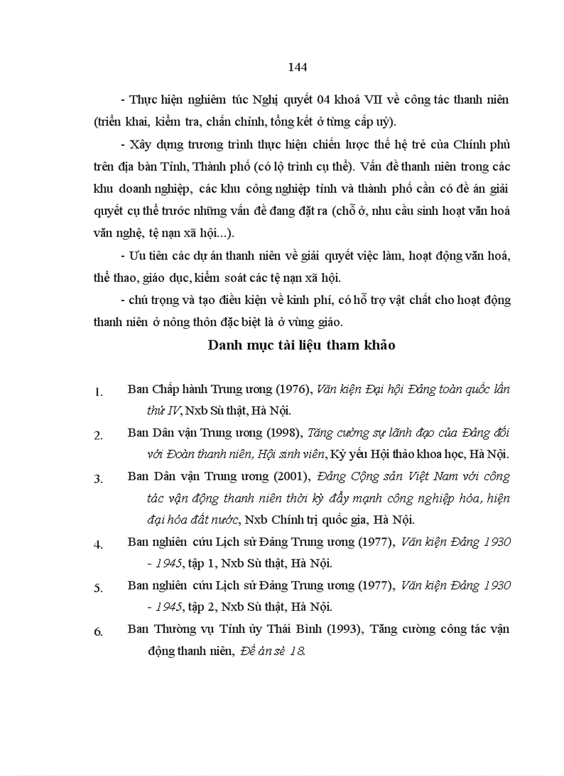 image for page Đổi mới sự lãnh đạo của Đảng đối với công tác thanh niên ở thành phố Thái Bình hiện nay