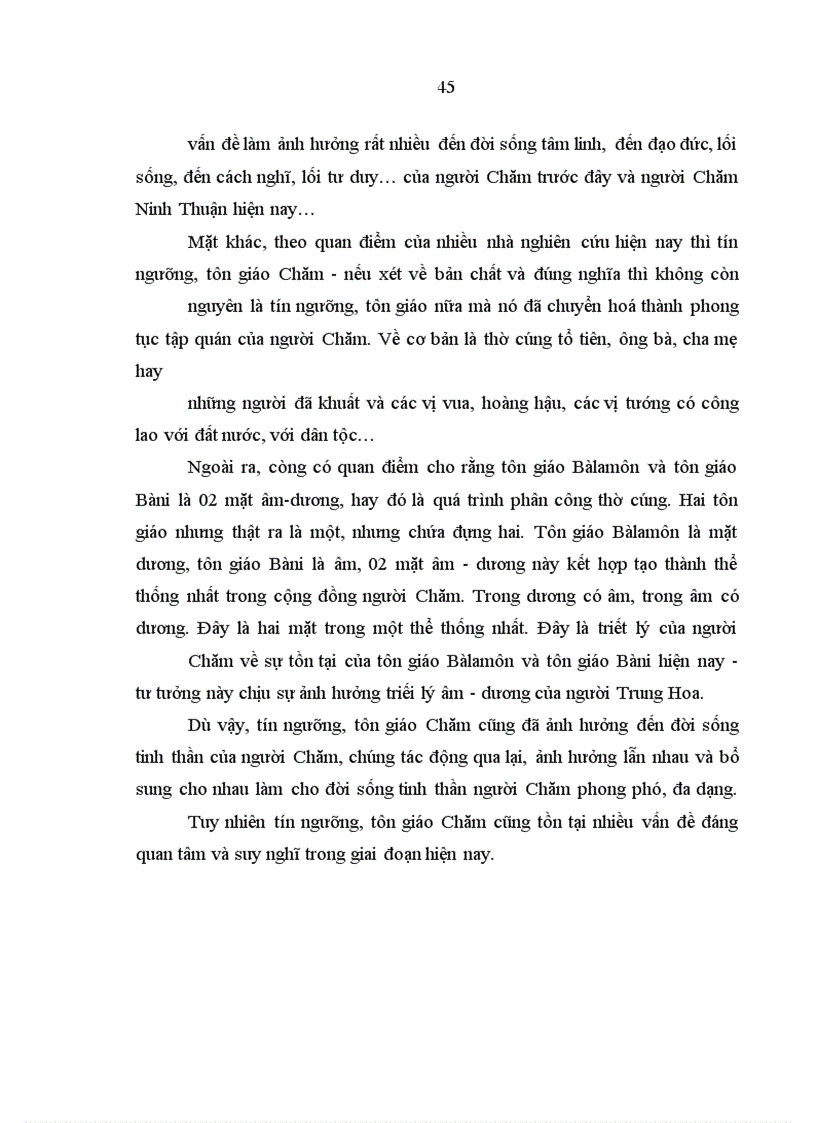 image for page Ảnh hưởng của tín ngưỡng, tôn giáo đối với đời sống tinh thần ngươời chăm ninh thuận hiện nay - thực trạng và giải pháp