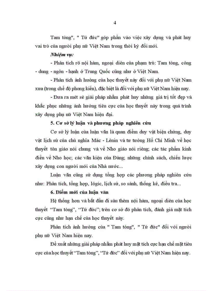 image for page Học thuyết tam tòng, tứ đức trong nho giáo và ảnh hưởng của nó đối với người phụ nữ Việt Nam hiện nay - thực trạng và giải pháp