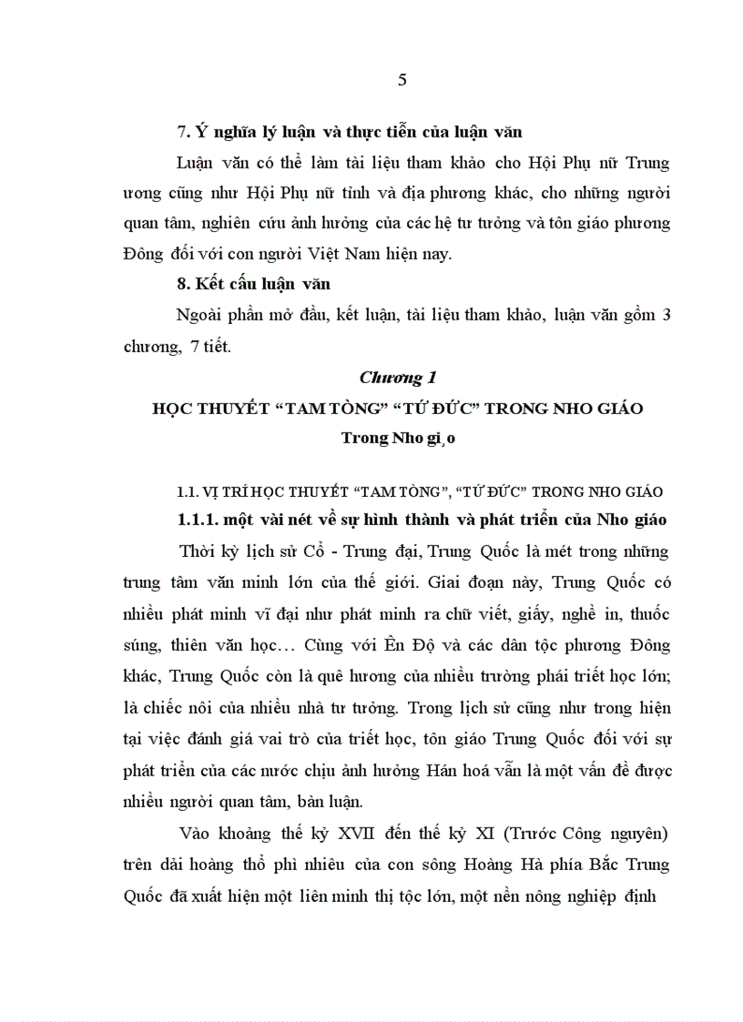 image for page Học thuyết tam tòng, tứ đức trong nho giáo và ảnh hưởng của nó đối với người phụ nữ Việt Nam hiện nay - thực trạng và giải pháp