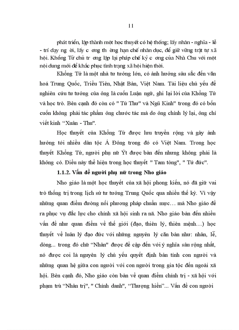 image for page Học thuyết tam tòng, tứ đức trong nho giáo và ảnh hưởng của nó đối với người phụ nữ Việt Nam hiện nay - thực trạng và giải pháp