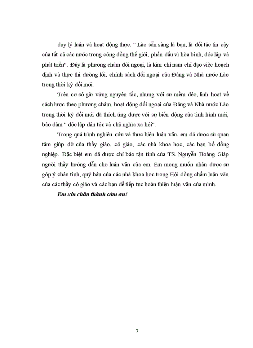 image for page Chính sách đối ngoại trong điều kiện hội nhập quốc tế của Cộng hòa dân chủ nhân dân Lào