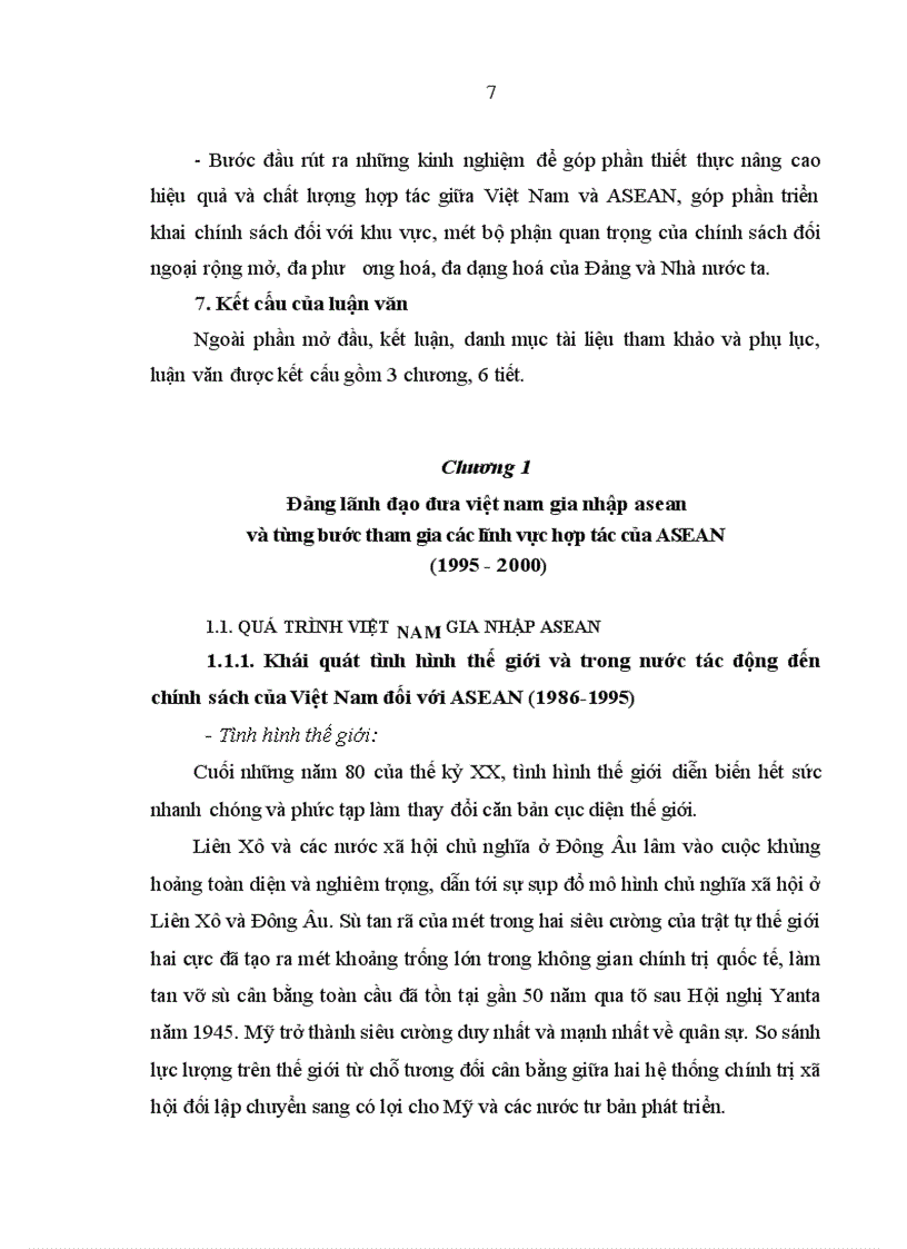 image for page Đảng lãnh đạo xây dựng và phát triển quan hệ Việt Nam - ASEAN từ năm 1995 đến năm 2005