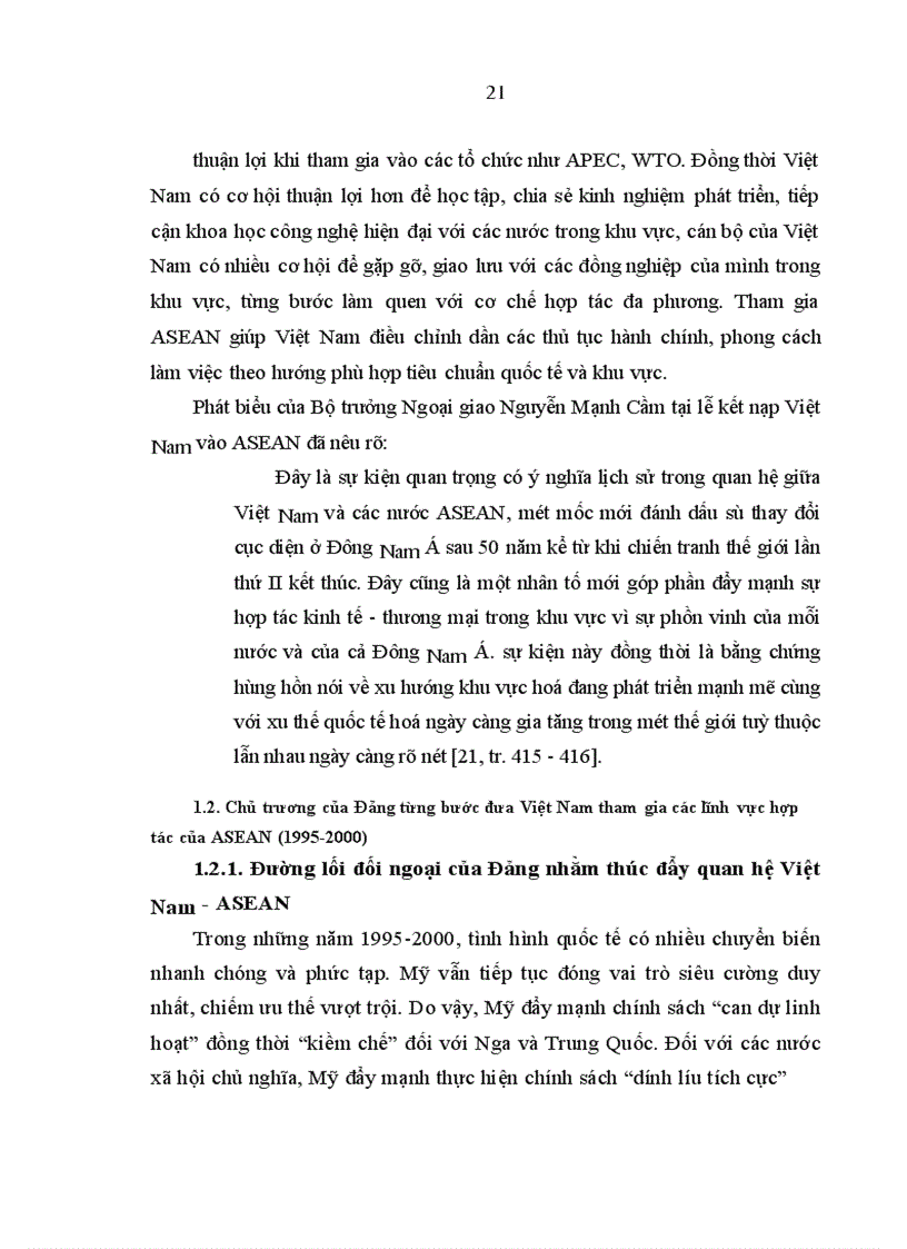 image for page Đảng lãnh đạo xây dựng và phát triển quan hệ Việt Nam - ASEAN từ năm 1995 đến năm 2005