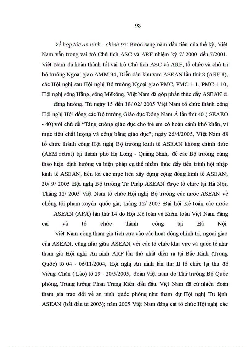 image for page Đảng lãnh đạo xây dựng và phát triển quan hệ Việt Nam - ASEAN từ năm 1995 đến năm 2005
