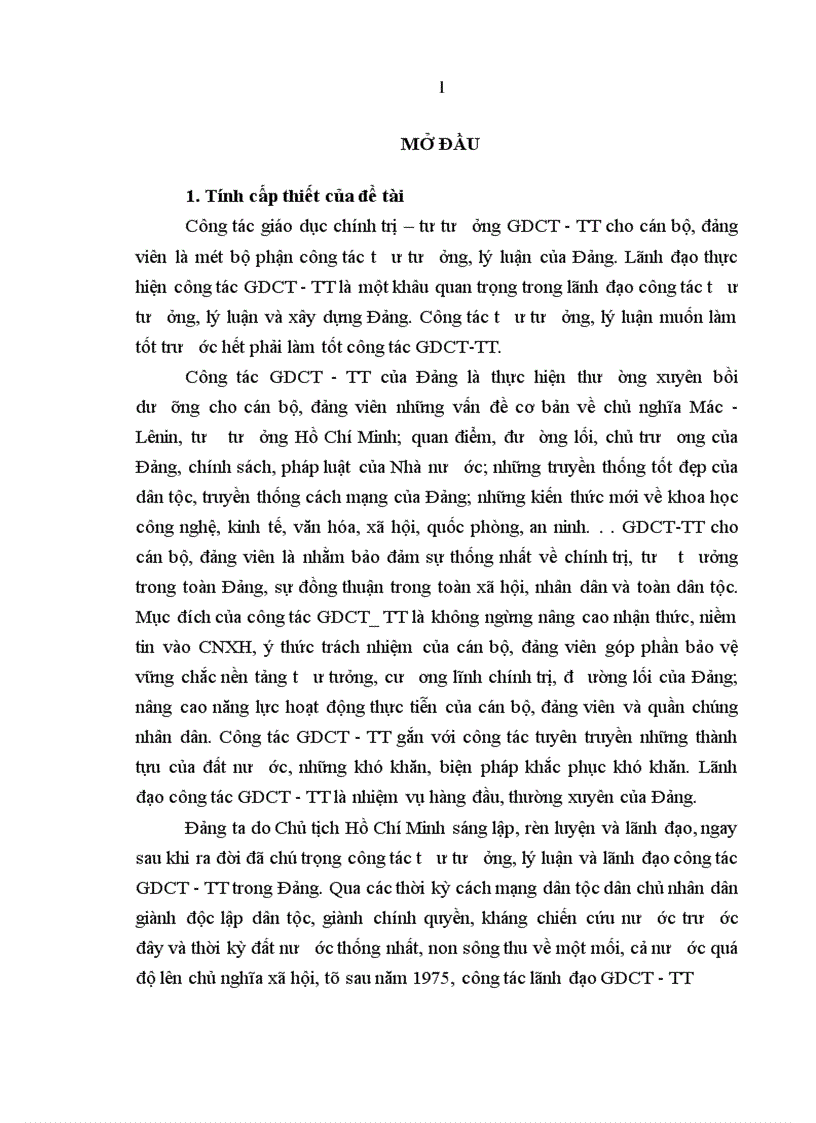image for page Đảng Cộng sản Việt Nam lãnh đạo công tác giáo dục chính trị- tư tưởng cho cán bộ, đảng viên trong thời kỳ đổi mới ( 1991 – 2005)