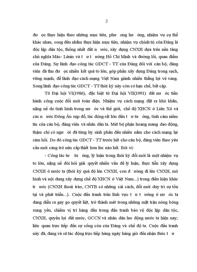 image for page Đảng Cộng sản Việt Nam lãnh đạo công tác giáo dục chính trị- tư tưởng cho cán bộ, đảng viên trong thời kỳ đổi mới ( 1991 – 2005)