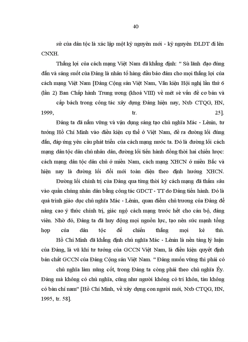 image for page Đảng Cộng sản Việt Nam lãnh đạo công tác giáo dục chính trị- tư tưởng cho cán bộ, đảng viên trong thời kỳ đổi mới ( 1991 – 2005)