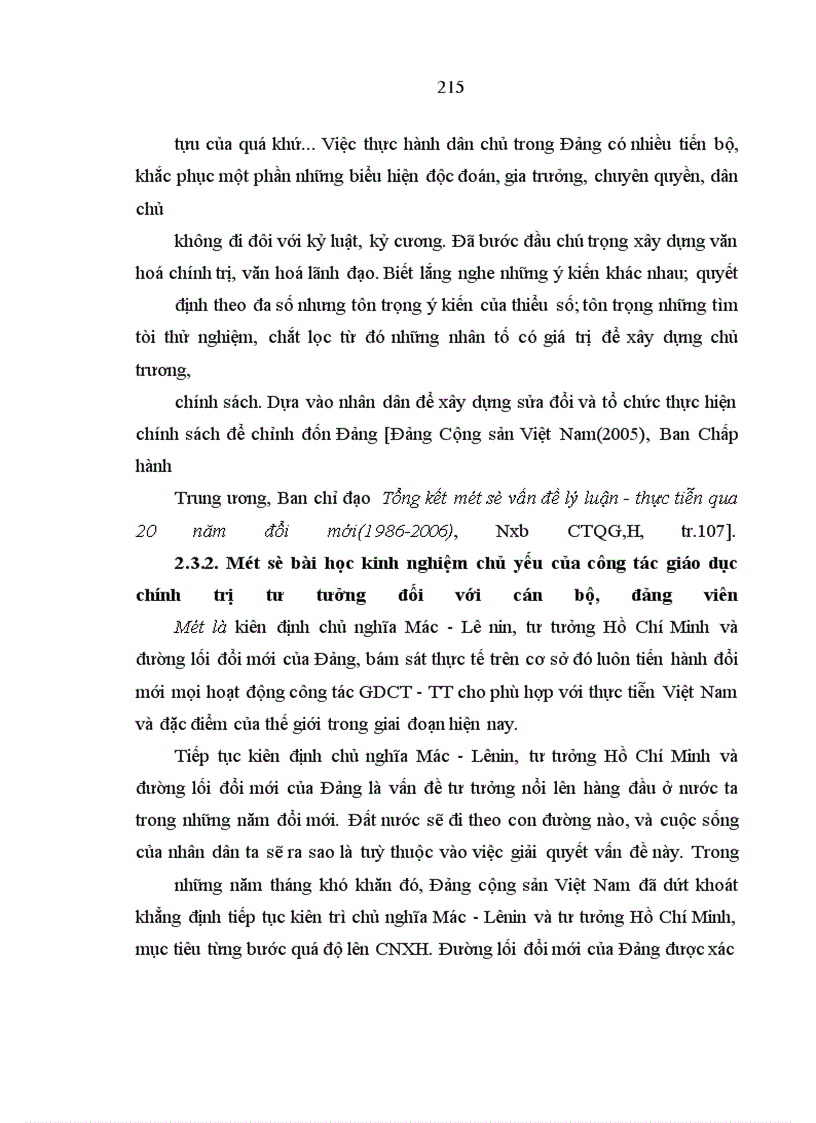 image for page Đảng Cộng sản Việt Nam lãnh đạo công tác giáo dục chính trị- tư tưởng cho cán bộ, đảng viên trong thời kỳ đổi mới ( 1991 – 2005)